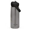 Flip straw water bottle