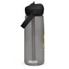 Flip straw water bottle
